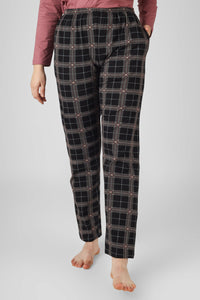 Wild Rose Checkered Full Sleeves Pj St - De - Nap.in - Nightwear