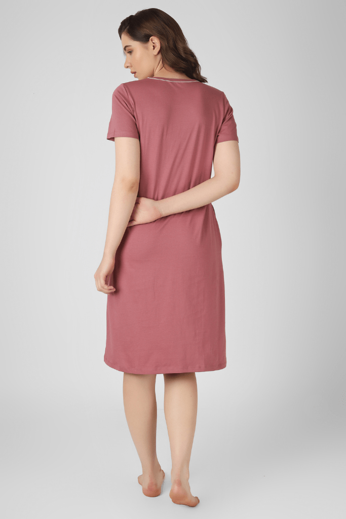 Wild Rose Teddy Confesstions Short Nighty - De - Nap.in - Nightwear