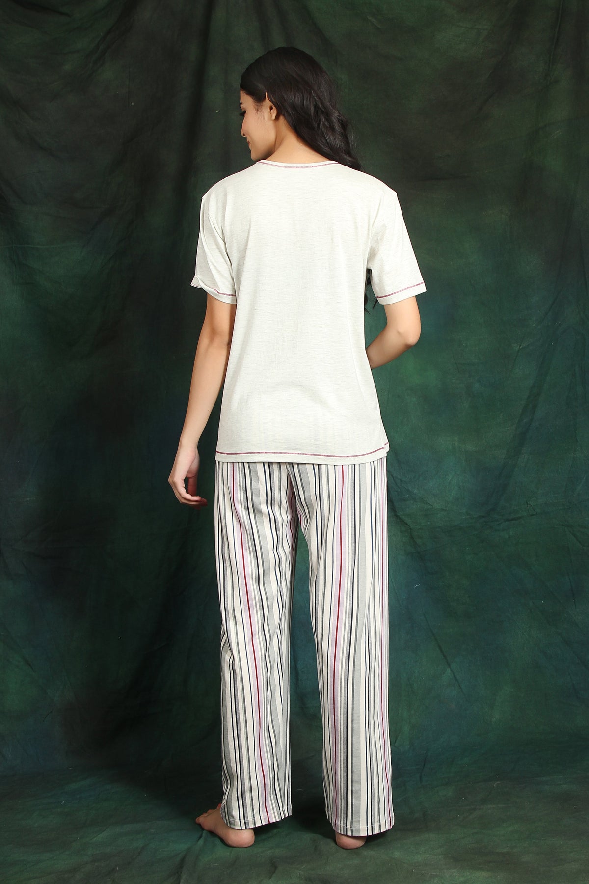 Wine' 0 Clock Short Sl Pj Set - De - Nap.in - Nightwear